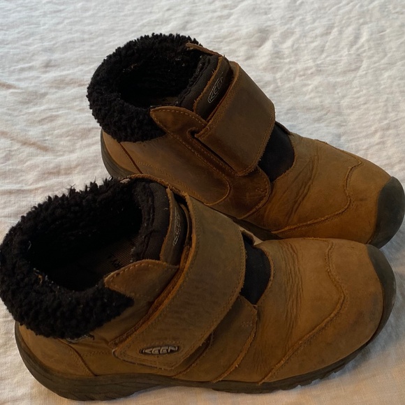 KEEN Kootenay Mid Height Insulated Waterproof Snow Boots Youth Big Kid 3 Unisex - Picture 1 of 6